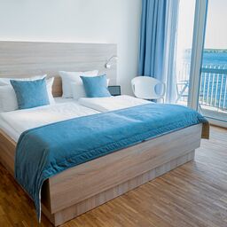 Doppelzimmer Seeblick Premium im Strandhotel, Foto: Rico Schwarze - Gl&uuml;cksfoto GbR